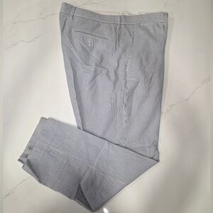 J. Crew Men's Navy & White Pinstripe Chinos